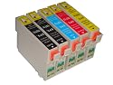 Großpackung: 10 Druckerpatronen Typ CET611 / TO 611 / 612 / 613 / 614 für Epson Stylus D68 D68 Photo Edition D88 D88PE DX3800 DX3850 DX3850 Plus DX4200 DX4250 DX4800 DX4850 Series DX4850 Plus