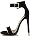 Delicious Women's Canter Single Sole Ankle Strap High Heels