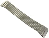 20-22mm Straight End Speidel Sport Metal Twist-o-flex Dark Silver Tone Titanium Carbide Finish Stainless Steel Watch Band 1654/02