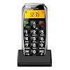 TELME C135 Handy schwarz/silber ohne Branding, inkl. Tischladestation