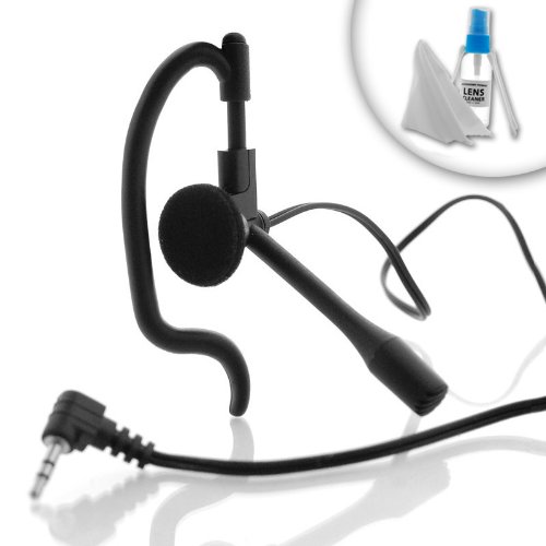 418cXIAkGNL Ergonomic Cellphone SWB Headset with Boom Microphone for Panasonic KX TG1062M / KX TG1033S / KX TG6445T Cordless Phones **Includes Lens Cleaning Kit