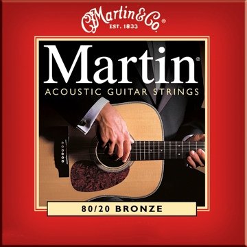 Martin 80/20 Bronze (.012-.054 (Light)) (Acoustic 80/20 Brnz 12-54)