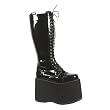 5 3/4 Inch MENS Platform Knee Boot Gothic Punk Lace Up Black PU Size: 7