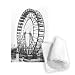 The ferris wheel at the World's Columbian.. - Tea Towel 100% Cotton - Art247 - Tea Towel - 46x70cm