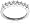 14k White Gold 7-Stone Diamond Ring (1/2 cttw, H Color, SI2 Clarity), Size 5
