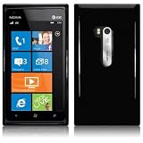 NOKIA LUMIA 900 SOLID BLACK GEL SKIN CASE, IN QUBITS RETAIL PACKAGING