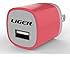 Liger USB Wall Travel For Smartphone, Tablet, Speaker Headset & Power Bank - Pink