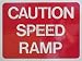 Wallmonkeys Peel and Stick Wall Decals - Caution Speed Ramp - Removable Graphic