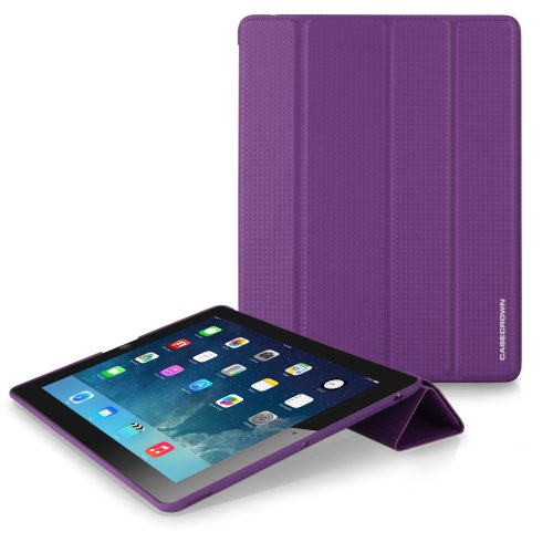 CaseCrown Omni Cover Case (Purple Carbon Fiber) for iPad 4th Generation with Retina Display, iPad 3 & iPad 2 (Built-in magnet for sleep / wake feature)