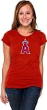 Los Angeles Angels of Anaheim Women's Primary Logo Fashion Cap Sleeve Tee