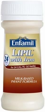 Enfamil Lipil with Iron 24 Calories Infant Formula - 2 Oz Nursette Bottle, 48 / Case