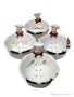 Set 4 Fat French Chef Ceramic Salad/Soup/Cereal Bowls