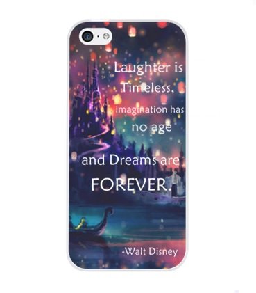 DECO FAIRY® Laughter is timeless, imagination has no age and dreams are forever - snap on Case Cover for Apple iPhone 5C