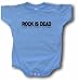 Rock Is Dead. Long Live Paper and Scissors Logo Baby/Infant Tee Shirt or Onesie
