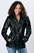 Giovanni Navarre Italian Stone Design Genuine Leather Ladies Jacket