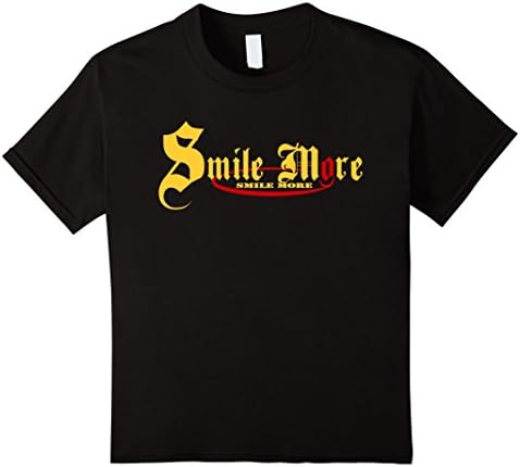 Kids Smile more Tshirt - Hight Quality 12 Black