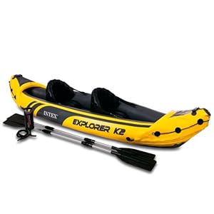 Intex Explorer K2 - Kayak, color amarillo, talla 312x91x51 cm
