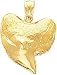 14K Gold 3D Shark Tooth Charm