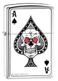 Zippo Lighter - Skull Spade Card Chrome ZMP289944~250