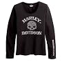 Harley-Davidson� Women's Long Sleeve Skull Tee Shirt. Graphics & embellishments. 99081-09VW