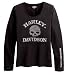 Harley Davidson Women's Long Sleeve Skull Tee Shirt. Graphics & embellishments. 99081-09VW