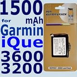 HQRP replacement Internal Battery for Garmin iQue 3200 , 3600 , 3600a GPS PDA + 2 Type Screwdrivers and Installation Manual + HQRP PDA Screen Protector