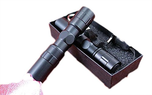AmaranTeen - Super Bright Aluminum 3W Torch Handy LED Flashlight Waterproof for Sporting camping flash light with Gift Box