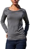 Carve Women's Roller Cowl Neck Top (Gunmetal, Small)