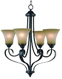 Hardware House 10-1479 Palermo Chandelier, Classic Bronze