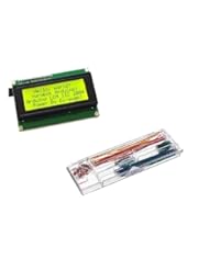 12864 128x64 Graphic LCD Module LCM Black On Green Yellow Green Backlight+140pcs U Shape Solderless Breadboard Jumper Cable Wire Kit for Arduino Shield