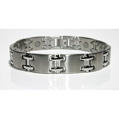 Magnetarmband Edelstahl - Gl�nzend poliert - Magnetschmuck