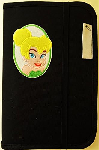 Disney Trading Pin Lot of 25 Authentic Pins With Tinkerbell PinFolio Organizer
