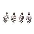Pewter Tablecloth Weights Grapes - Set of 4
