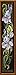 Riolis R841 Irises Counted Cross Stitch Kit, 7.75 by 36.25-Inch