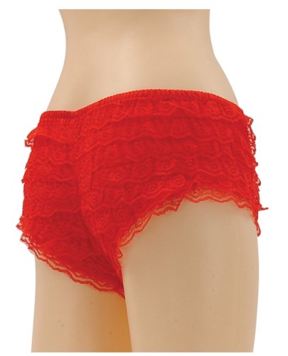 Be Wicked Costumes Be Wicked Ruffle Hot Pants Red Large