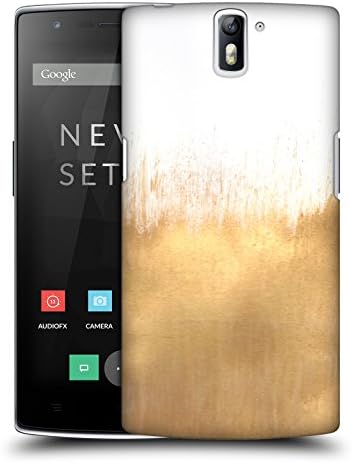 Official Caitlin Workman Brushed Gold Modern Hard Back Case for OnePlus One