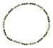 Anklet - A43 - Stretch - 4mm Swarovski (TM) Crystal and Heishi Beads - (9") ~ Green Mix
