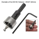 Buy 20MM 25 32 Holesaw Tool Twist Drill Bit Hex Wrench by uxcell