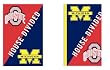 Ohio State and University of Michigan - House Divided Flag - Garden Size