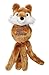 KONG Wubba Friend Dog Toy - Interactive Squeaky Plush with Tugging Tails for Fetch, Chew, and Play - Assorted Character - Fox, Bunny or Bear (Extra Large)