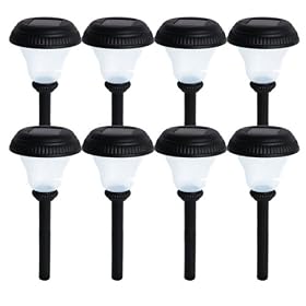 Westinghouse 472218-08  8 Piece Concord Solar Light Set, Black