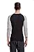 CYZ Men's Long Sleeve Thermal Waffle Baseball Crew Top-BlackGrey-XL