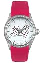 Women's Popular White Crystal Pink Leather