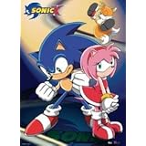 Sonic X Sonic Amy and Tails Cloth Wall Scroll