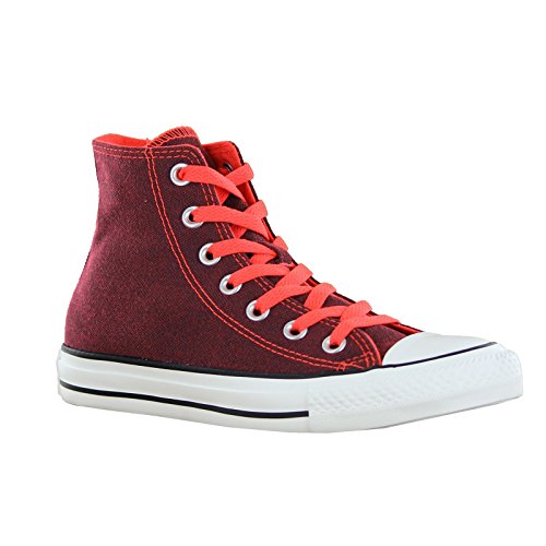 CONVERSE Women's Chuck Taylor High Top Sneaker (Fiery Coral 7.0 M)