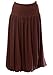 Maternity Skirts - Women's Lauren Kiyomi Bubble Hem Jersey Skirt (Maternity) - More Colors Available, XS, Chocolate