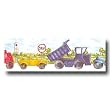 Construction Vehicles Prepasted Wall Border