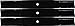 3 Stens 345-421 Toro Groundmaster Medium-Lift Blade 106-0629, 108-1124, 44-6250, 44-6250-03