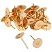24 Earrings Posts Flat Beading Gold Filled Jewelry 6mm
