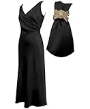 IMAGE OF Glamour Satin Wrap Dress